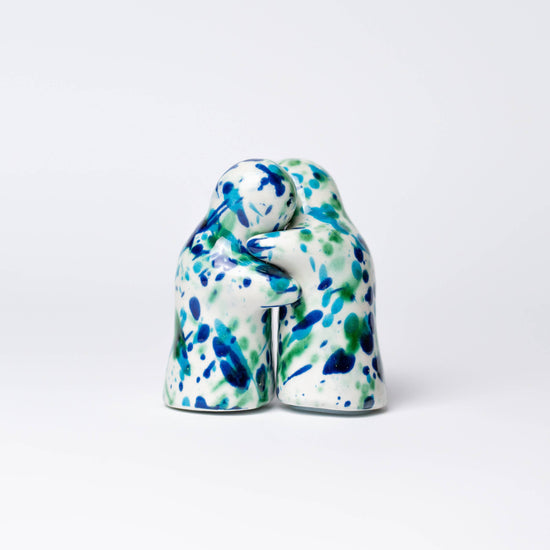 Ceramic Salt & pepper shaker(Blue Speckled)