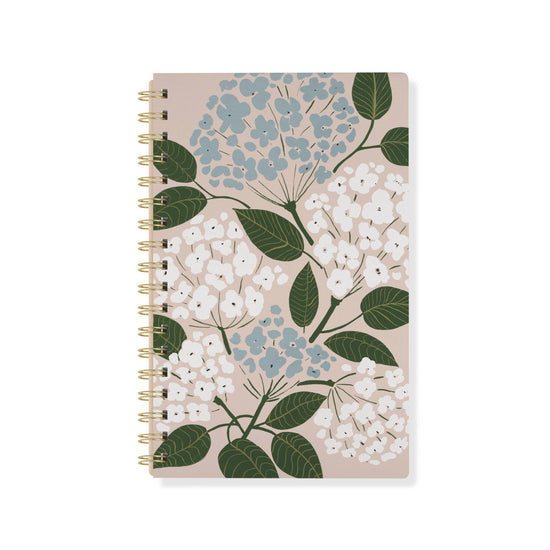 Mg Hydrangeas Spiral Journal