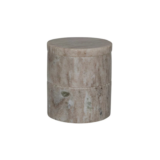 Two Tiered Marble Jar