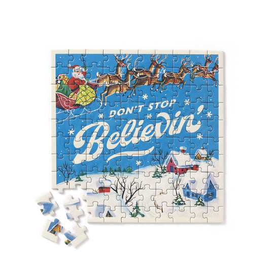 Brass Monkey Don't Stop Believin' 100 Piece Mini Puzzle