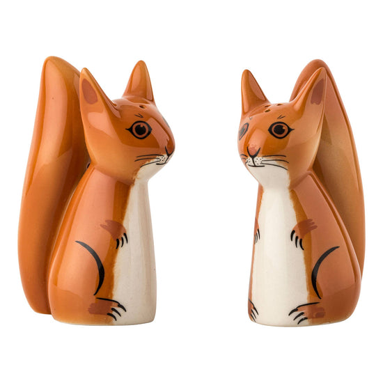 Handmade Ceramic Squirrel Salt and Pepper Shakers