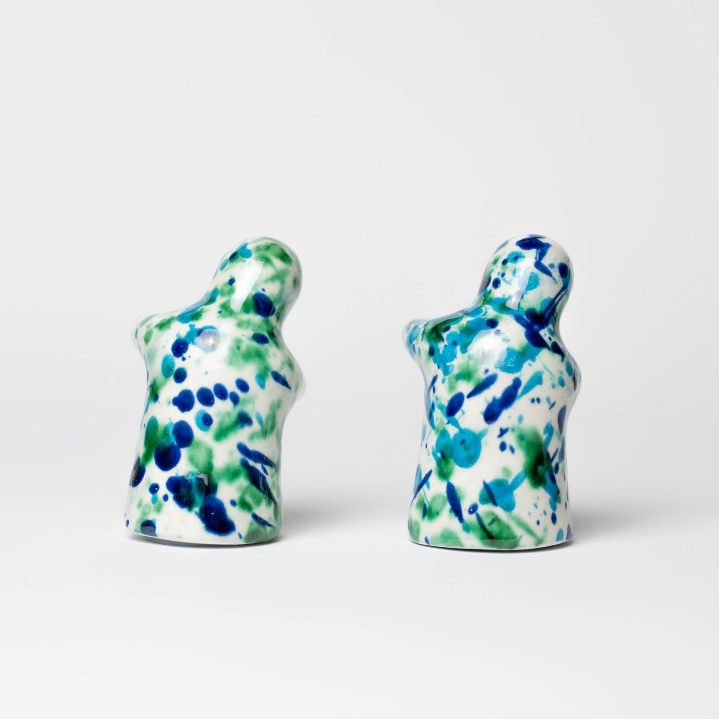 Ceramic Salt & pepper shaker(Blue Speckled)