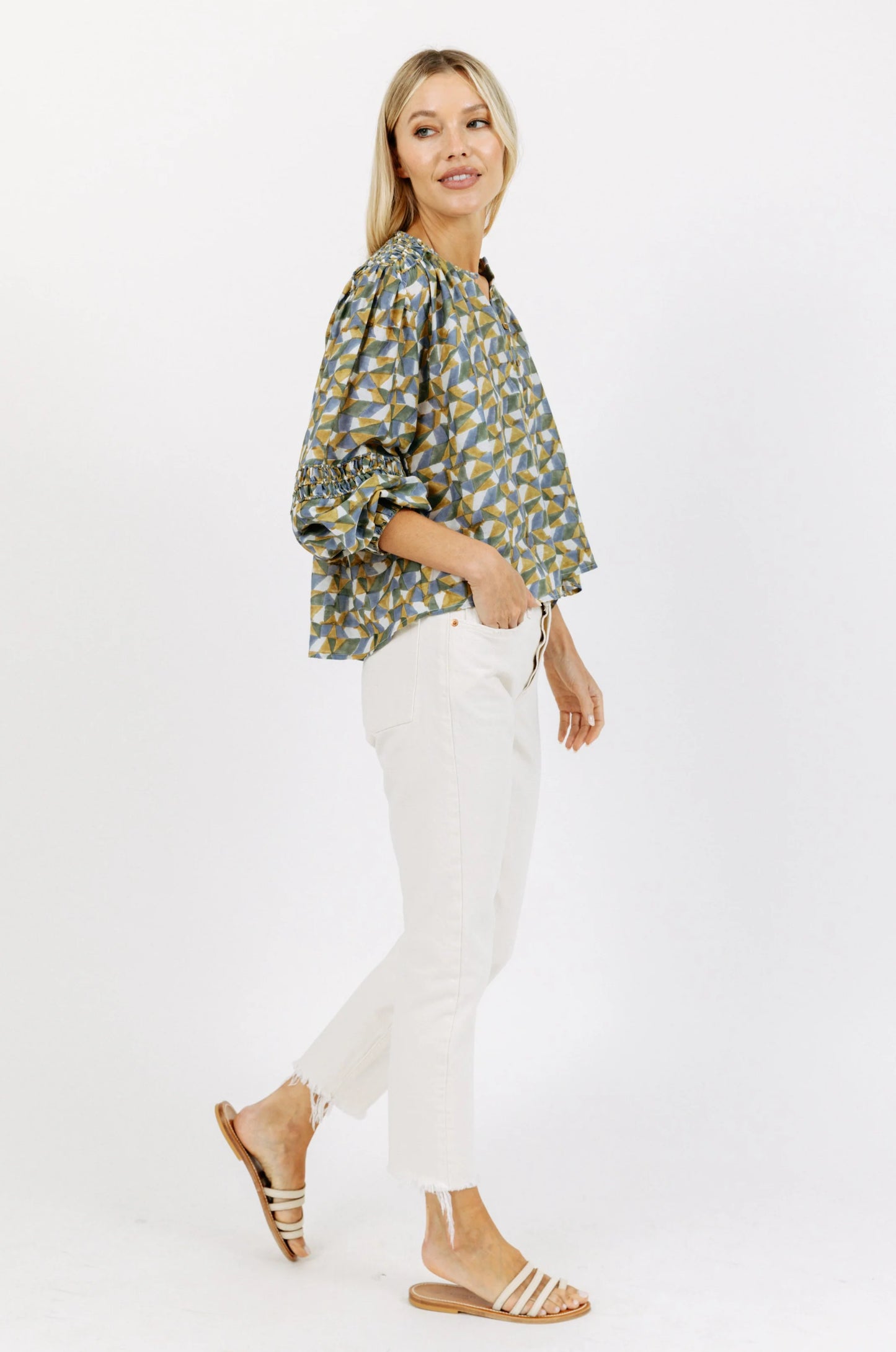 Beirut Blouse (Parakeet)