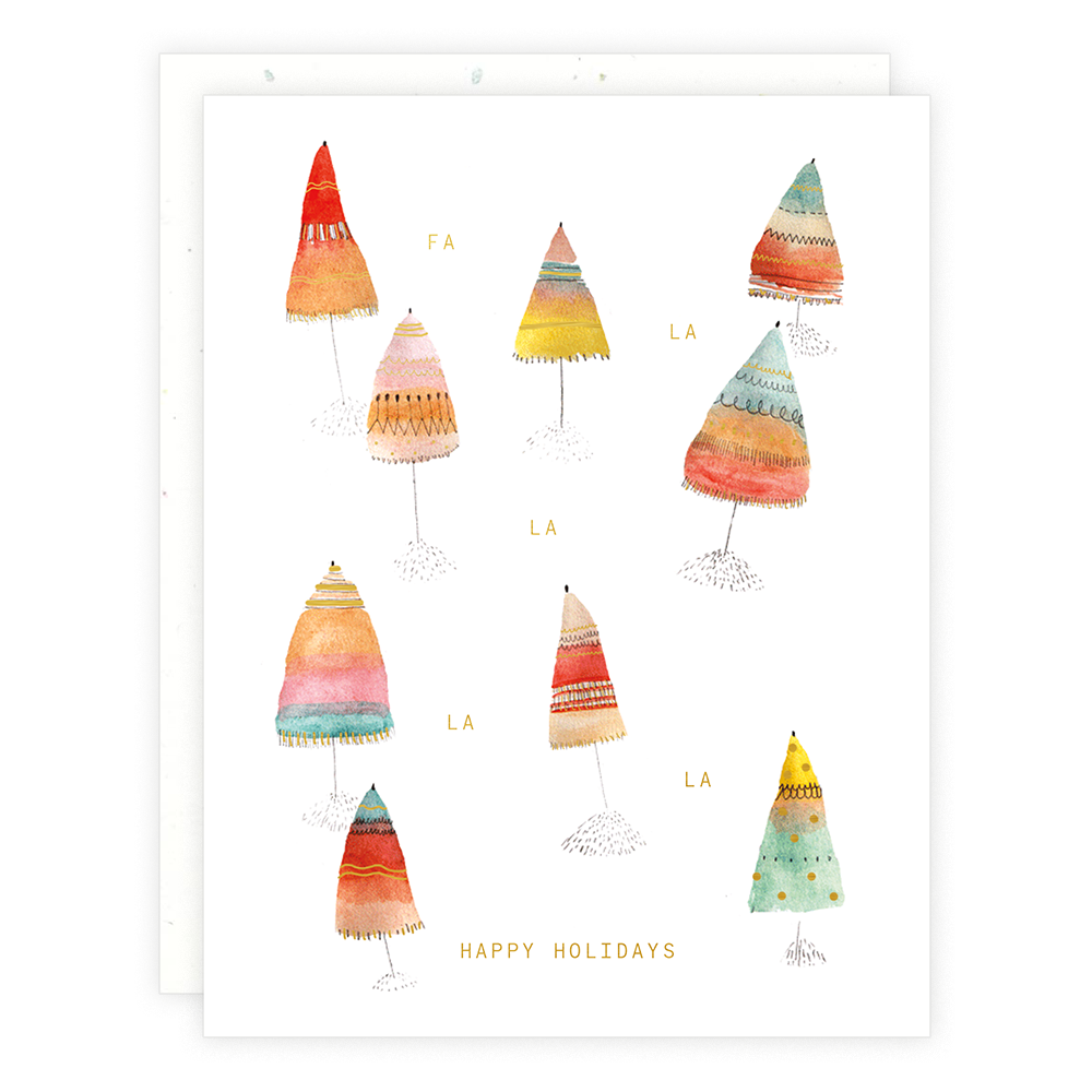 "Holiday Trees" Card