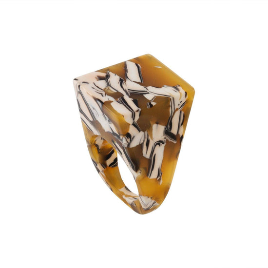 Icon Statement Ring in Calico