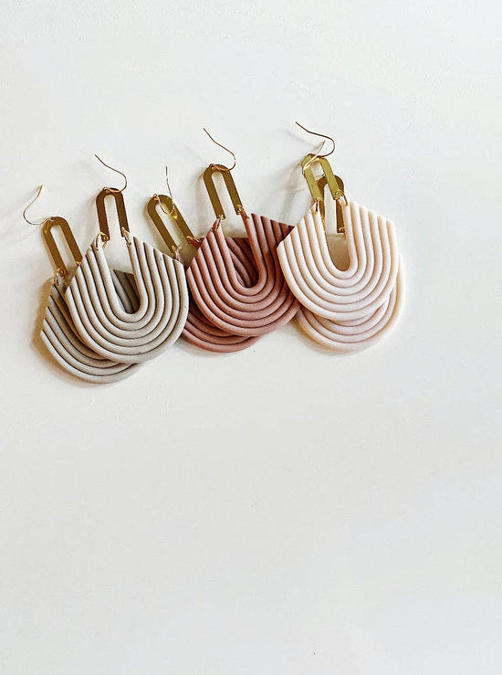 Margot Earrings: Mauve