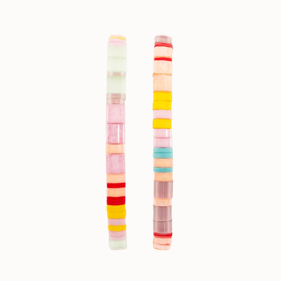 Handmade Tila Bead Stretch Bracelet - Pops O' Color