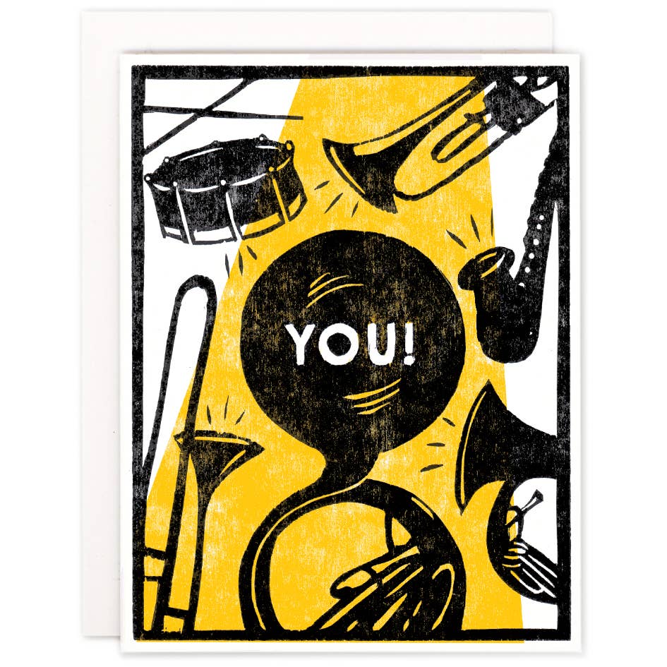 Brass Band For You Celebration Card