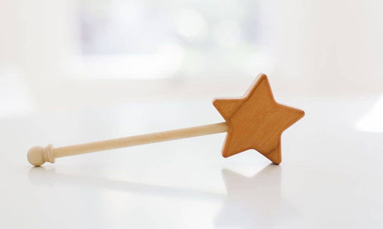 Star Wand Wooden Toy for Pretend Play