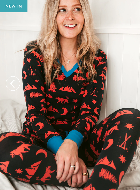 Alpine Winter Organic Jersey PJ Set