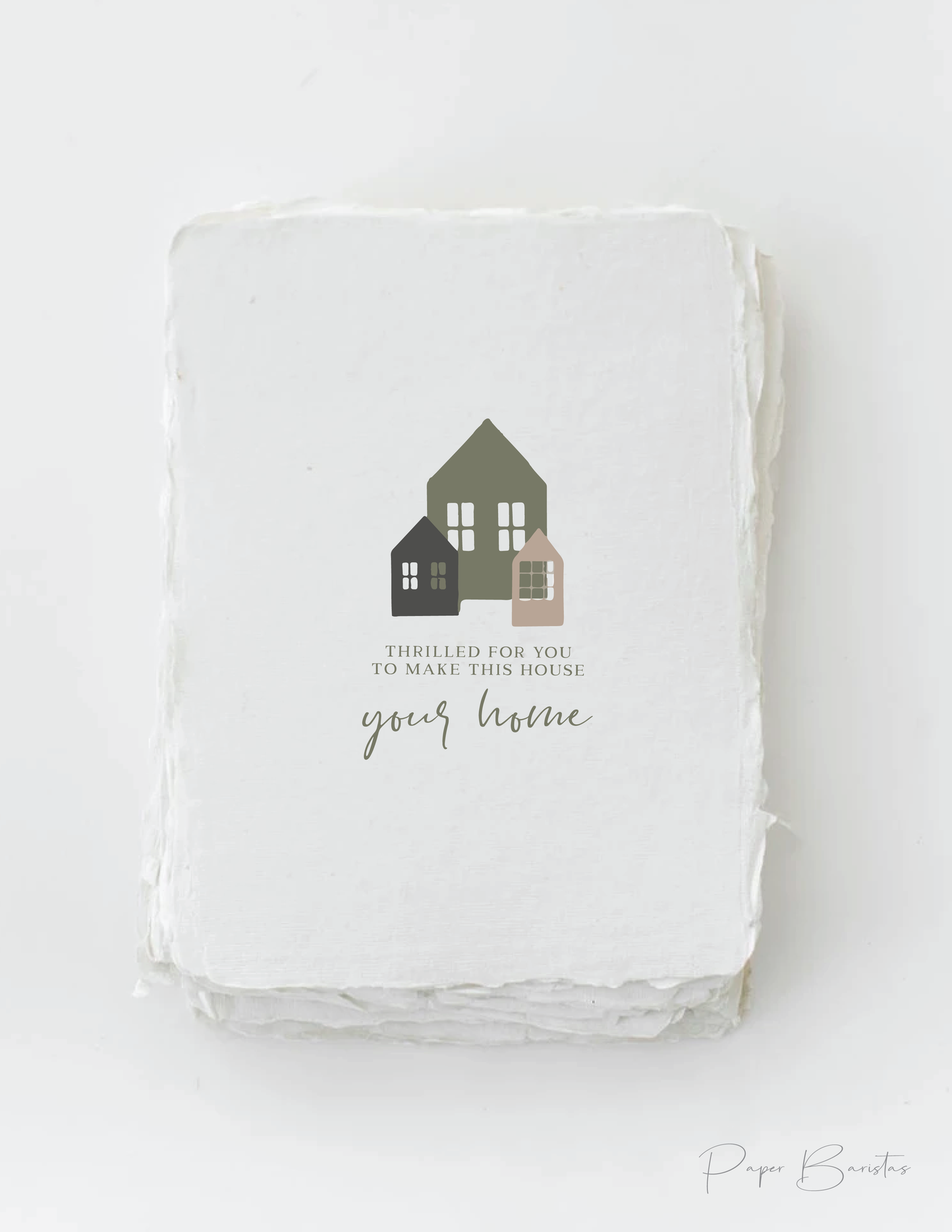 "Make this house your home"  New Home Greeting Card