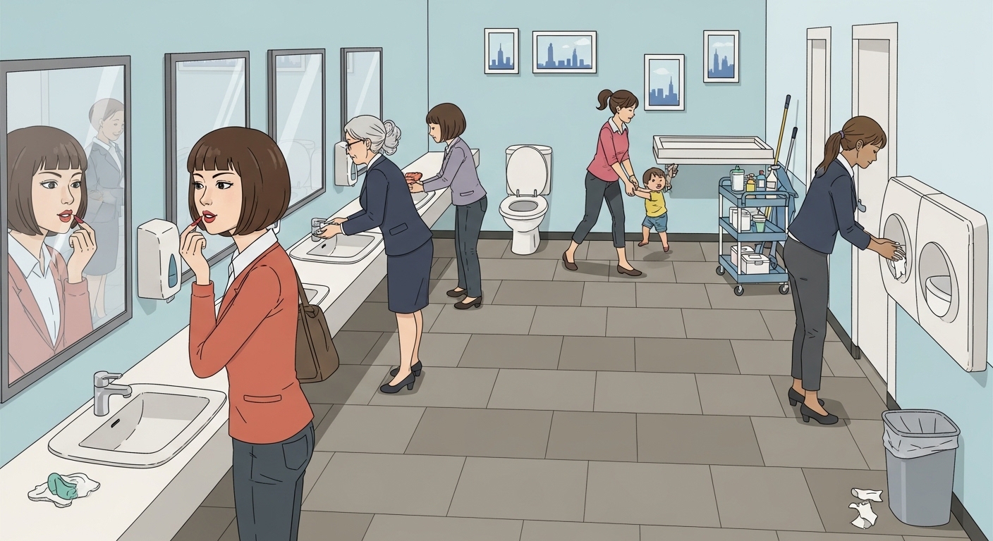 Sqrwomensrestroom: A Day in the Life Of Urban Environments